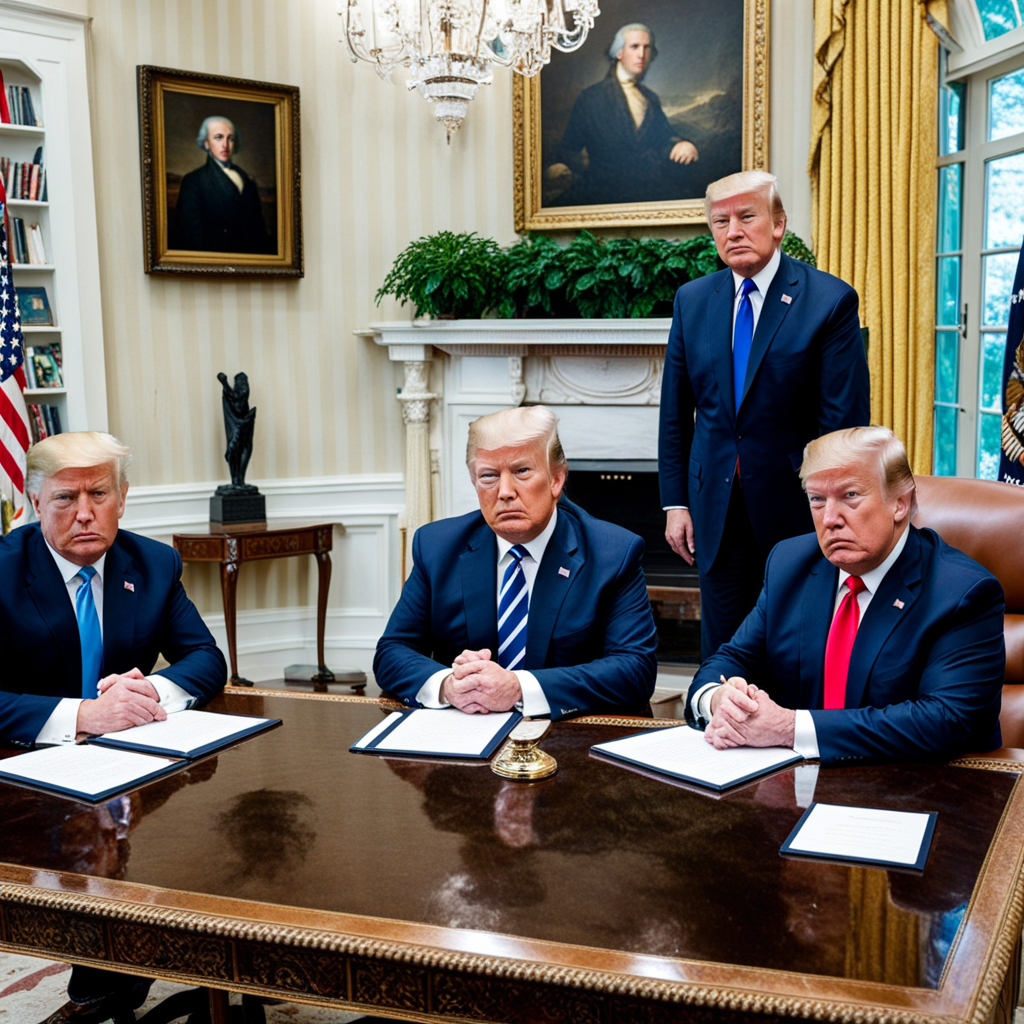 trump-sentado-con-javier-milei-y-jair-bolsonaroen-en-una-mesa-hablando-